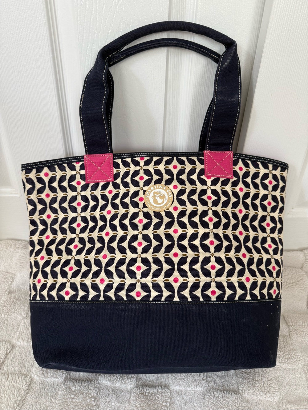 Spartina 449 Daufuskie Island Signature Linen & Canvas Tote
